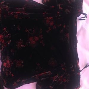 off the shoulder floral loft shirt